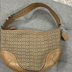 Coach Brown Signature Shoulder Bag